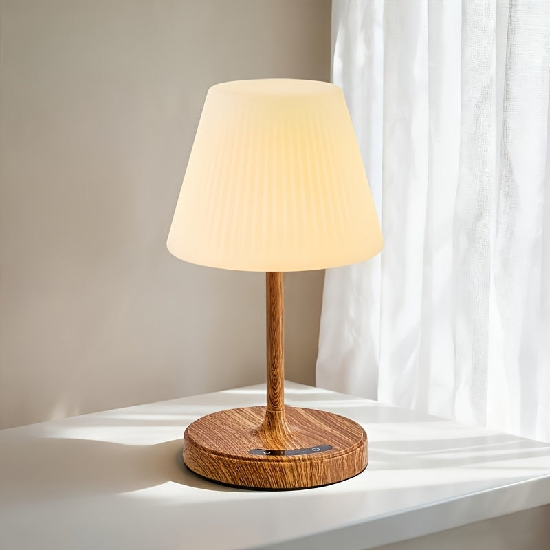 Tuš lampa za kupatilo, bežična lampa sa baterijom od 4000mAh, punjiva stona lampa sa dodirnom kontrolom, stona lampa sa 3 boje i podešavanjem jačine svetlosti za terasu, kampovanje, restoran, kućnu kuhinju, spavaću sobu, IP54
