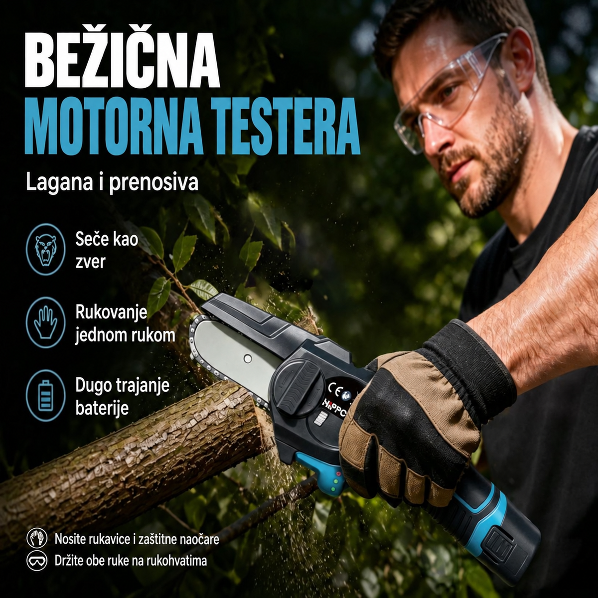 električna motorna testera