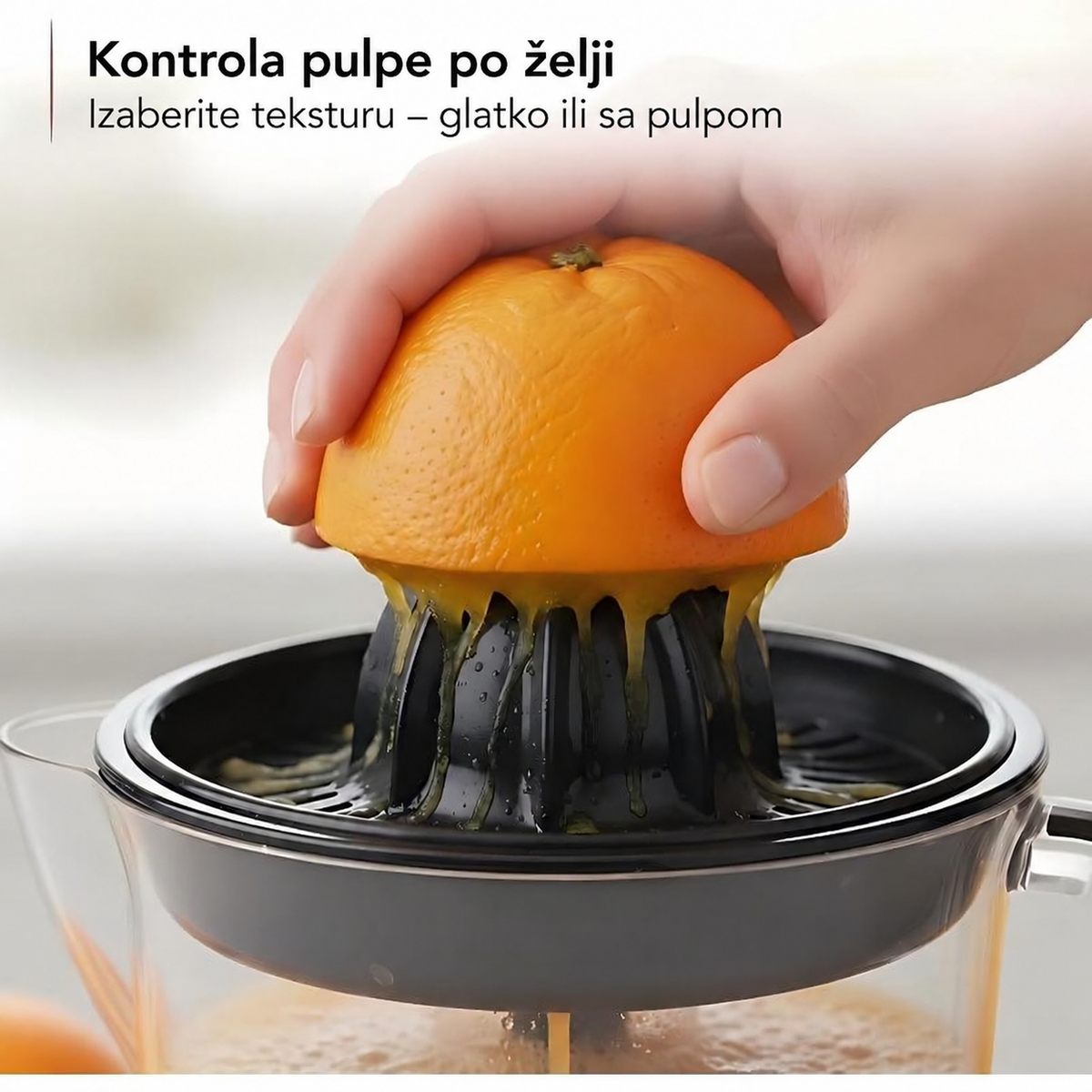 Električni citrusni sokovnik sa funkcijom ceđenja pulpe