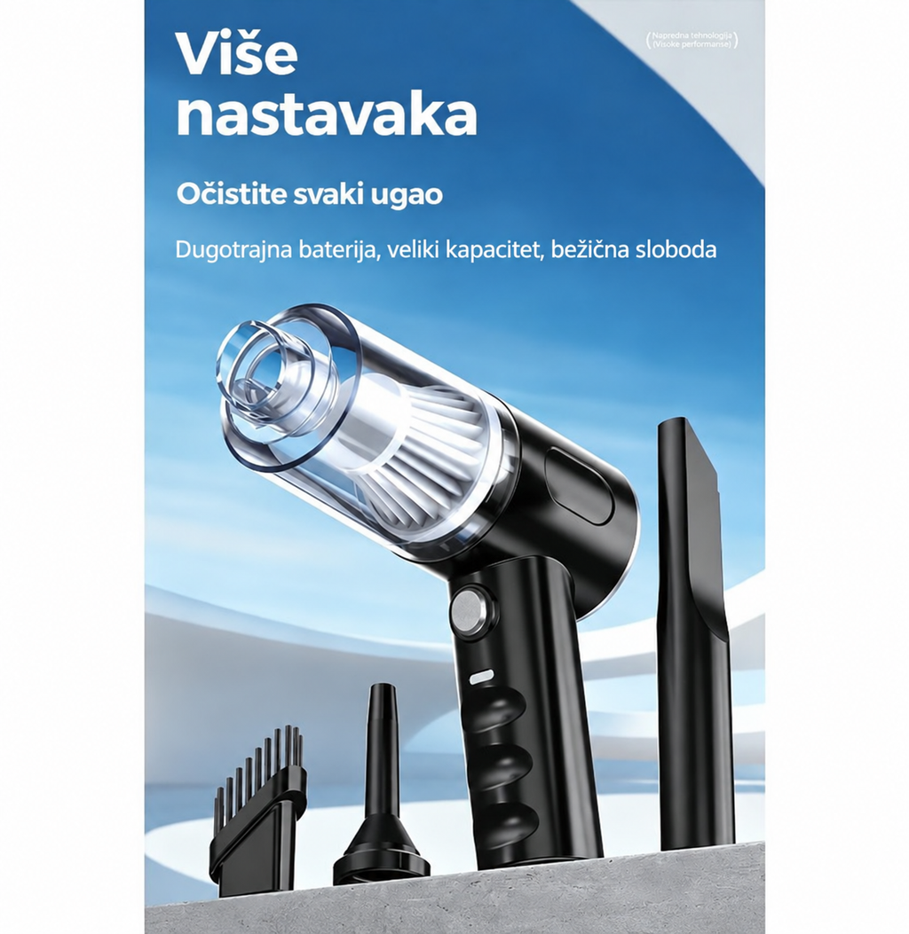 Bežični ručni usisivač za automobil