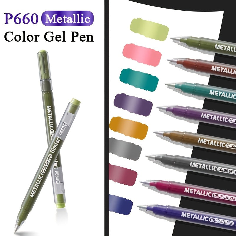 LANGUO Multi-Color And Metallic Gel Pens, 36/48/54/72/90/144 COLORS, 1.0Mm Tip, Vivid Pigment, Works on All Surfaces, for Rock Drawing, Glass Art, Wood Crafts, Journaling, And Gifting