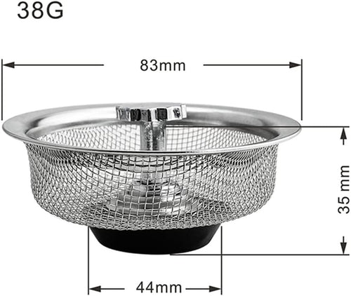 1PCS Stainless Steel Kitchen Sink Strainer 83×44×35mm
