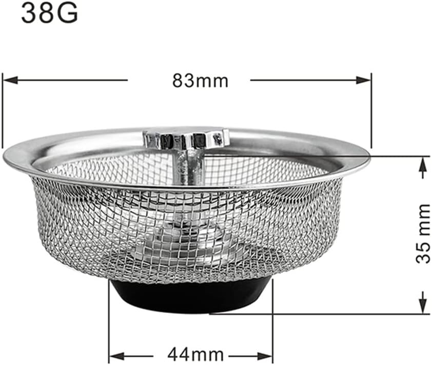 1PCS Stainless Steel Kitchen Sink Strainer 83×44×35mm