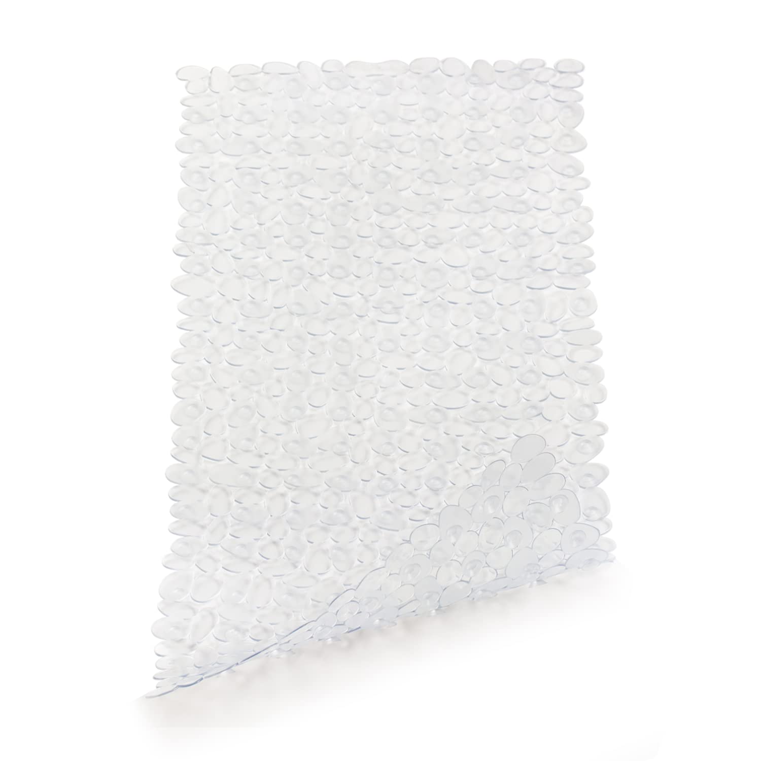 Vannokor Bathtub Mats for Bathroom 27x14 Inch, Pebble Bath Mat for Tub Feels Great on Tired Feet, Friendly Machine Washable Shower Tub Mats with 167 Big Suction Cups, Shower Mat, Bath Tub Mat, Blue