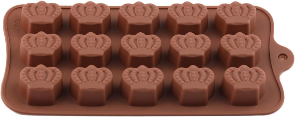 15 Cavity Crown Silicone Chocolate Molds For Chocolate Candy