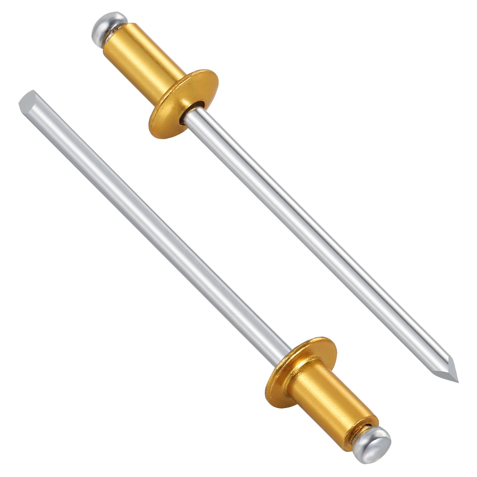 Wensilon(80Pcs) Aluminum blind pro Rivets Kit,Aluminum Grip and Steel Mandrel Set