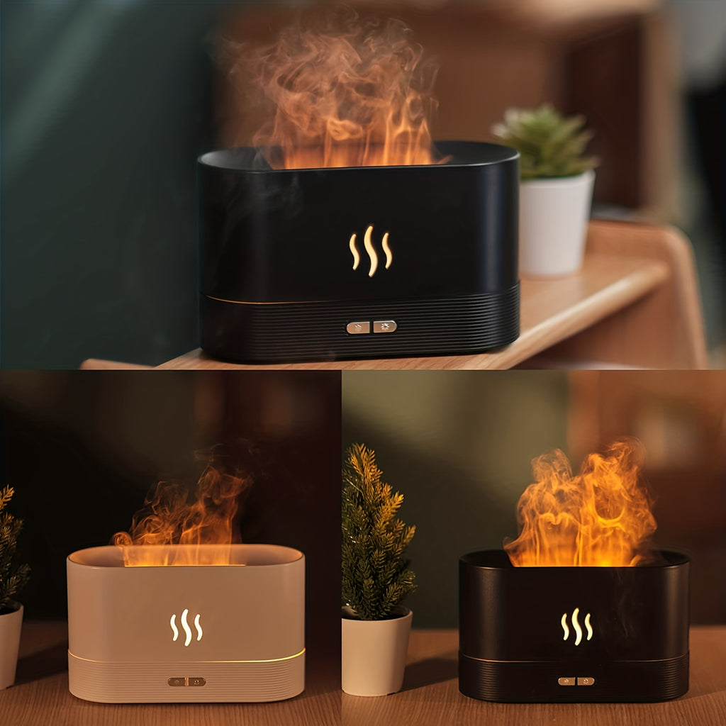 za kuću Flame 3D Simulacija Difuzor Duga Plamen, Osvježivač Zraka Aromaterapijski Uređaj za Kuću, Auto i Stolni Ovlaživač