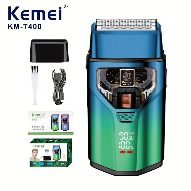 Kemei KM-T400 Električni brijač za muškarce, Električni super čist recipročni brijač za bradu