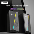 Legion DS104 Živopisne Žičane Računarske Zvučnike, Subwoofer za Desktop i Laptop Računare, Kul RGB Efekti Osvetljenja sa Snažnim Basom, Jasan i Pun Kvalitet Zvuka, USB Plug-and-Play Bez Potrebe za Drajverima, Pogodno za Više Scenarija, Kućni Audio/Video,