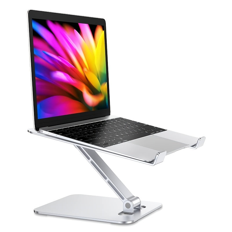 Ergonomski stalak za laptop i držač za tablet, podesiv po visini i uglu, napravljen od visokokvalitetne legure aluminijuma za izuzetnu stabilnost. Savršeno odgovara uređajima Macbook, HP i Dell.