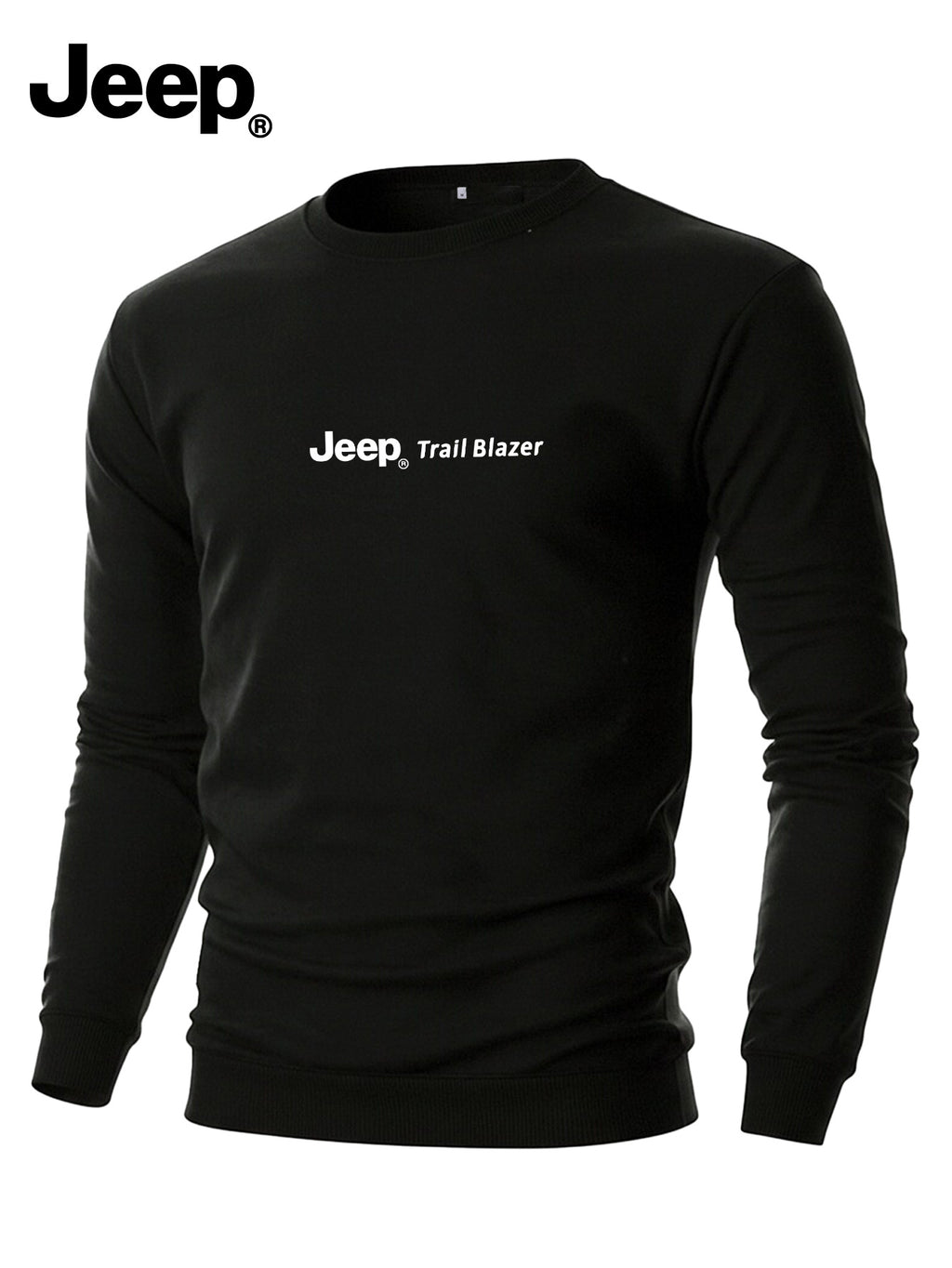 Jeep Muška Dugački Rukav Duks Oli Izrez Široki Ležerni Trendi Svestrani Svakodnevni Izlazak Udoban Prozračan Pulover Top