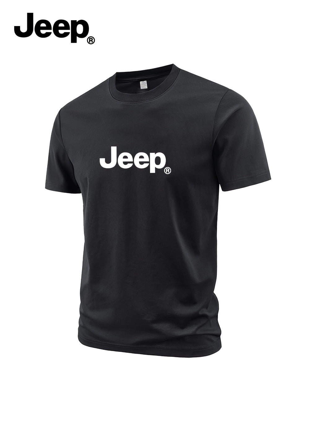 JEEP Proleće/Leto 2026 Nova Muška Majica Kratkih Rukava sa Olim Izrezom, Urbani Stil, Prilagodljiva, Trendi, Jednostavna Štampana Majica