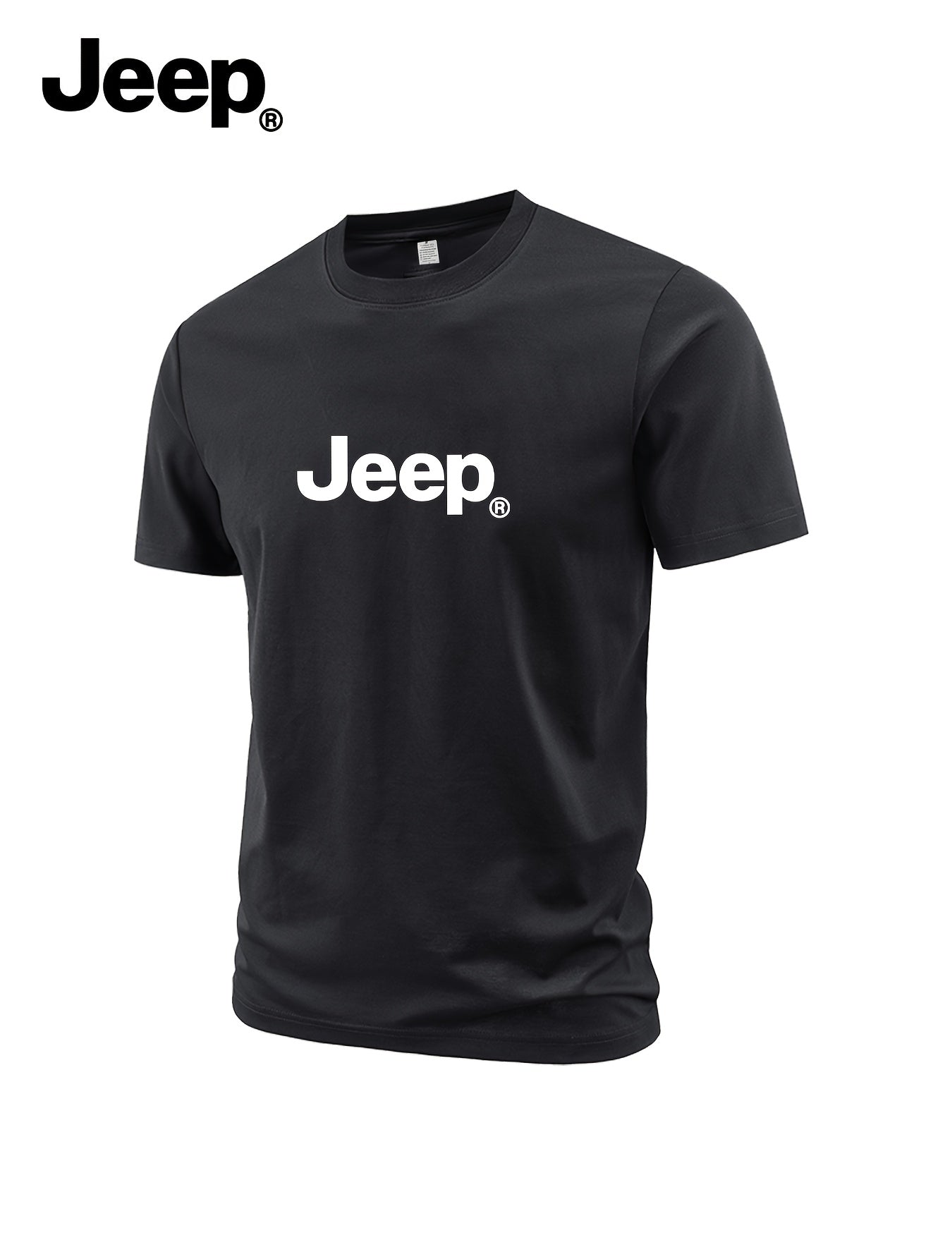 JEEP Proleće/Leto 2026 Nova Muška Majica Kratkih Rukava sa Olim Izrezom, Urbani Stil, Prilagodljiva, Trendi, Jednostavna Štampana Majica