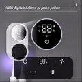 Pametni Držač za Dve Četkice za Zube, Automatska Indukciona Kutija za Dve Četkice za Zube, Za Sve Sezone, Lako Skladištenje, Pametno Automatsko Otvaranje i Zatvaranje Indukcijom, Grijana Četkica za Zube sa Dva Slota za Sušenje na Vazduhu, Prenosivi Punjiv