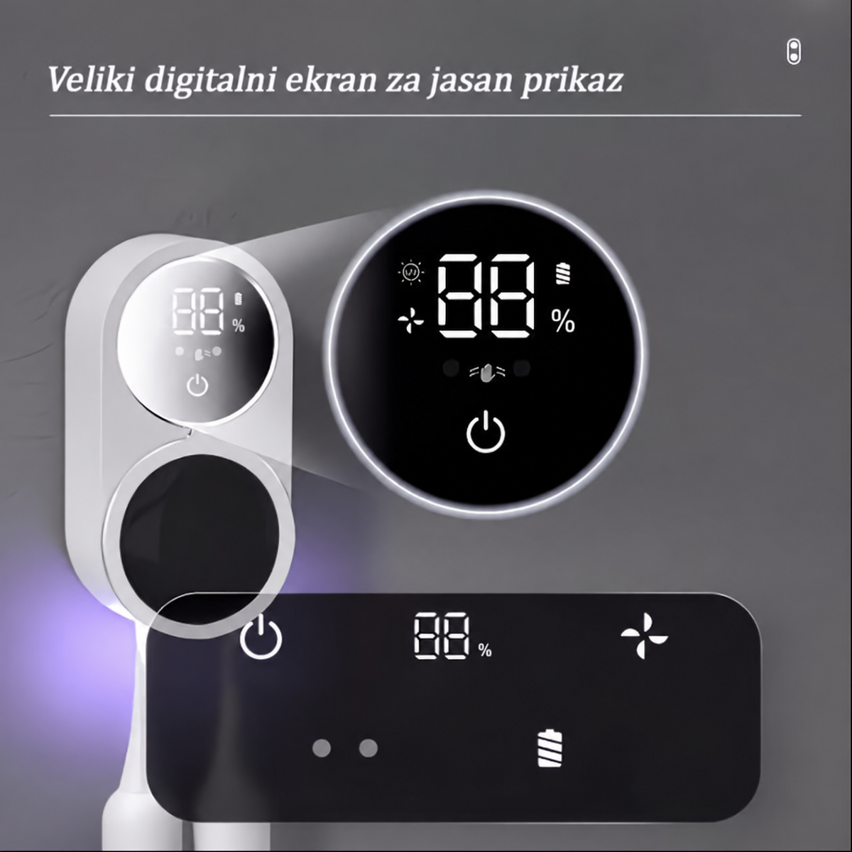 Pametni Držač za Dve Četkice za Zube, Automatska Indukciona Kutija za Dve Četkice za Zube, Za Sve Sezone, Lako Skladištenje, Pametno Automatsko Otvaranje i Zatvaranje Indukcijom, Grijana Četkica za Zube sa Dva Slota za Sušenje na Vazduhu, Prenosivi Punjiv