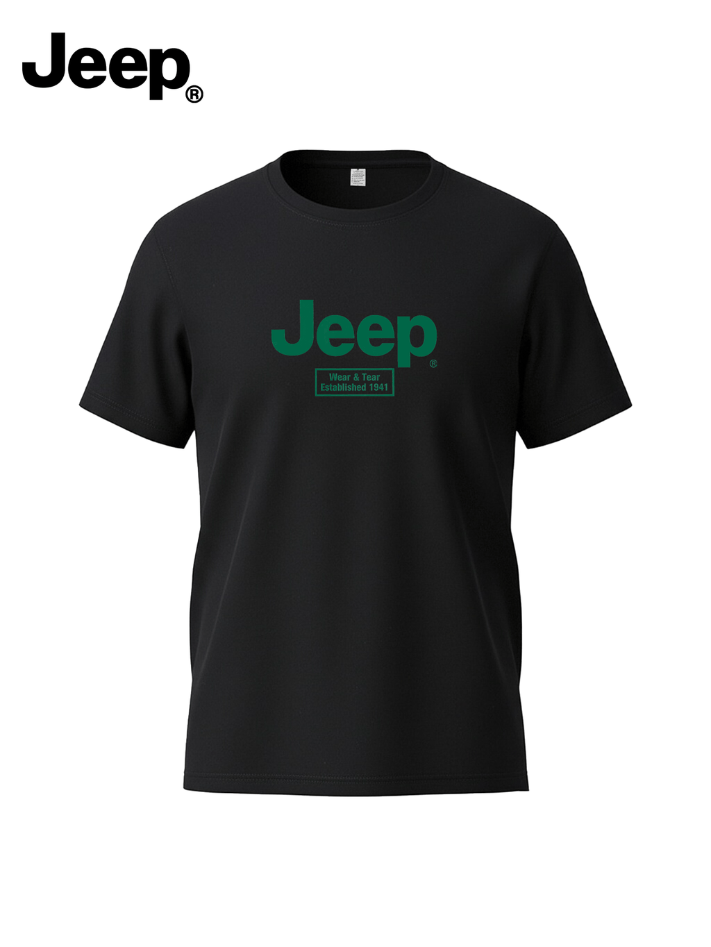 JEEP Proleće/Leto 2026 Nova Muška Majica sa Okruglim Izrezom, Cityboy Stil, Svestrana, Moderna, Jednostavna Majica sa Kratkim Rukavima i Printom
