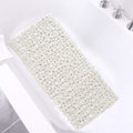 SONGZIMING Pebble Bath Mat for Bathtub to Anti Slip Bathtub Mat in Shower with 16 Inches by 35 Inches (Clear Blue)