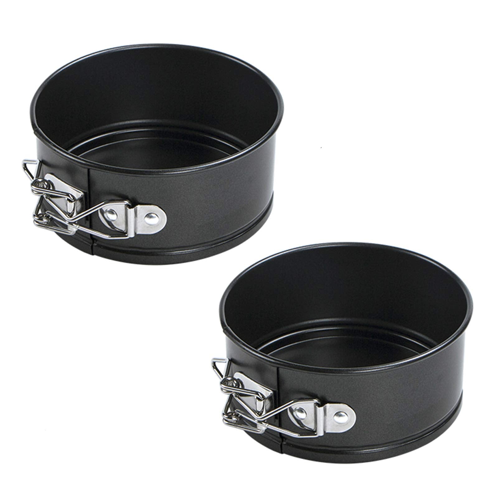 Webake 9in Heart Shaped Nonstick Springform Pan, Ideal for Cheesecakes, Quiches, Black