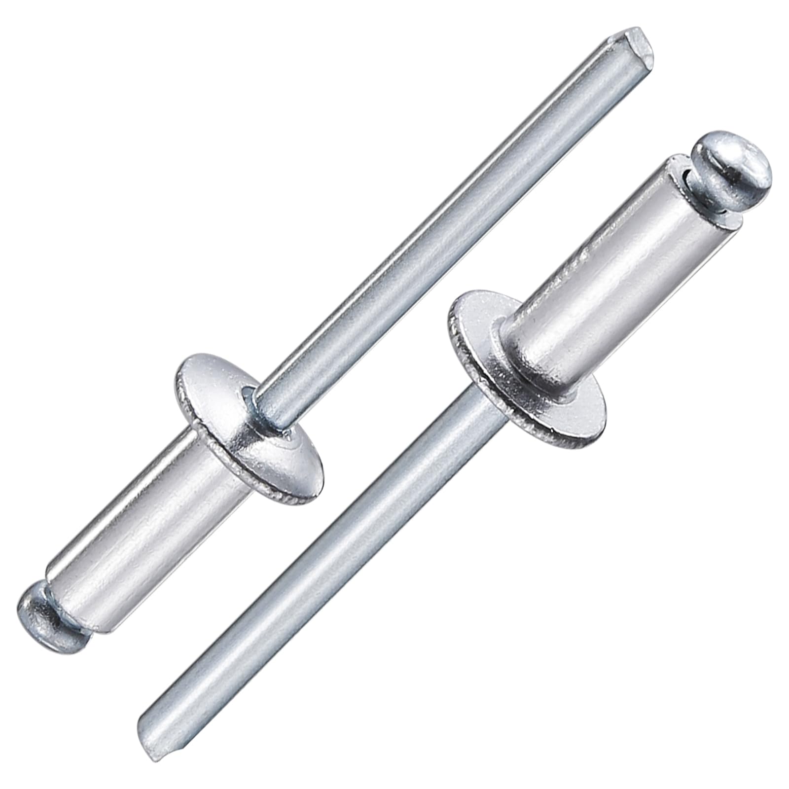 Wensilon(80Pcs) Aluminum blind pro Rivets Kit,Aluminum Grip and Steel Mandrel Set