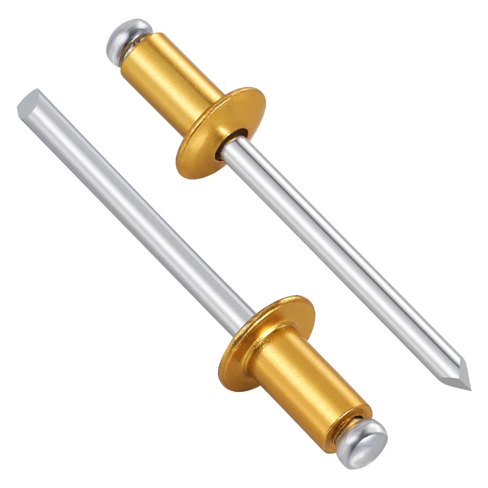 Wensilon(80Pcs) Aluminum blind pro Rivets Kit,Aluminum Grip and Steel Mandrel Set