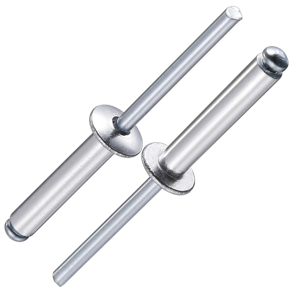Wensilon(80Pcs) Aluminum blind pro Rivets Kit,Aluminum Grip and Steel Mandrel Set