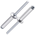 Wensilon(80Pcs) Aluminum blind pro Rivets Kit,Aluminum Grip and Steel Mandrel Set