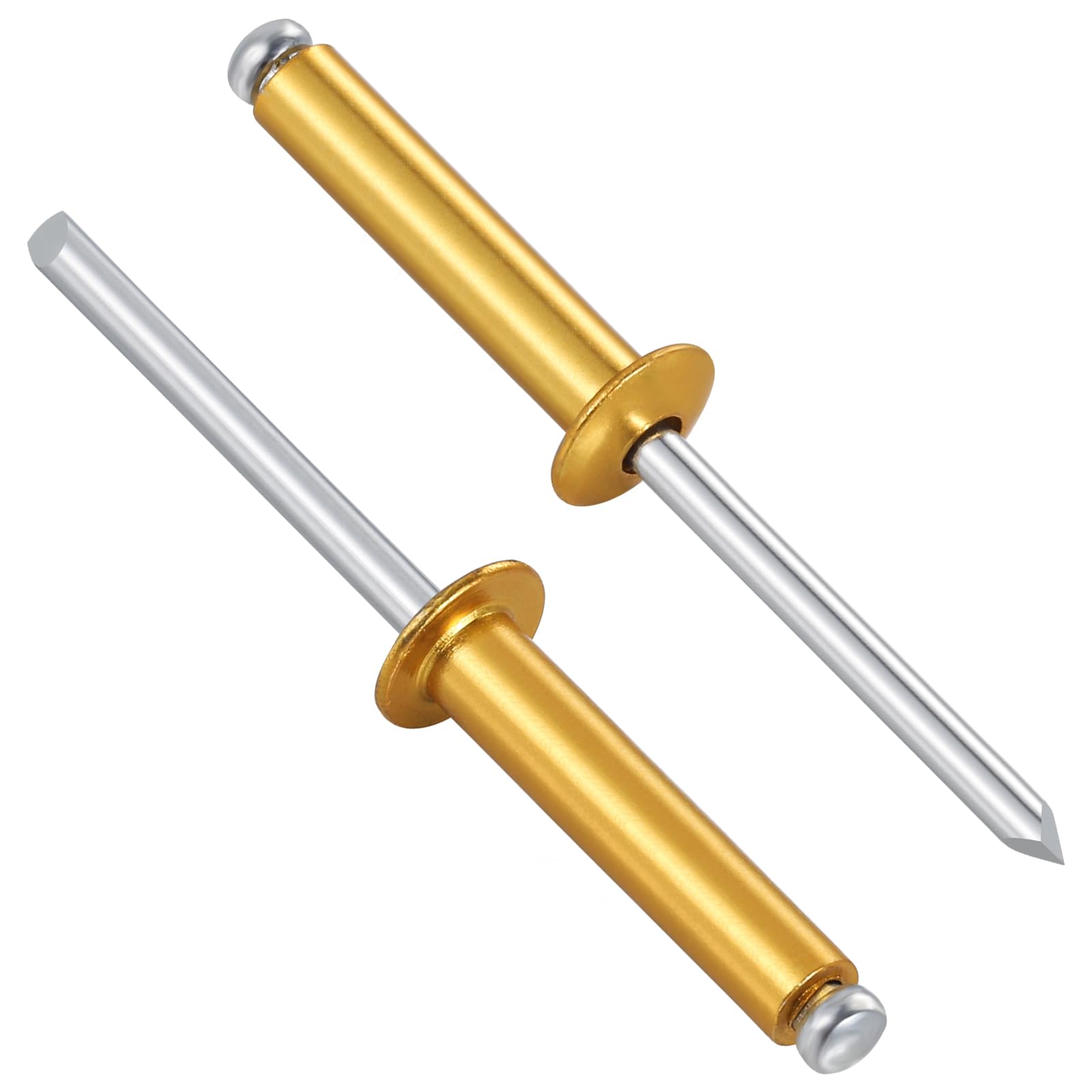Wensilon(80Pcs) Aluminum blind pro Rivets Kit,Aluminum Grip and Steel Mandrel Set