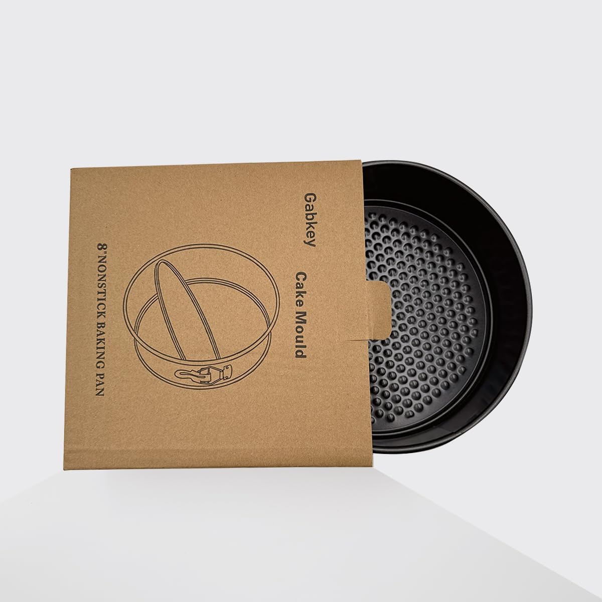 8 inch circular Springform interlocking and leak- proof seal carbon baking C ake Pan