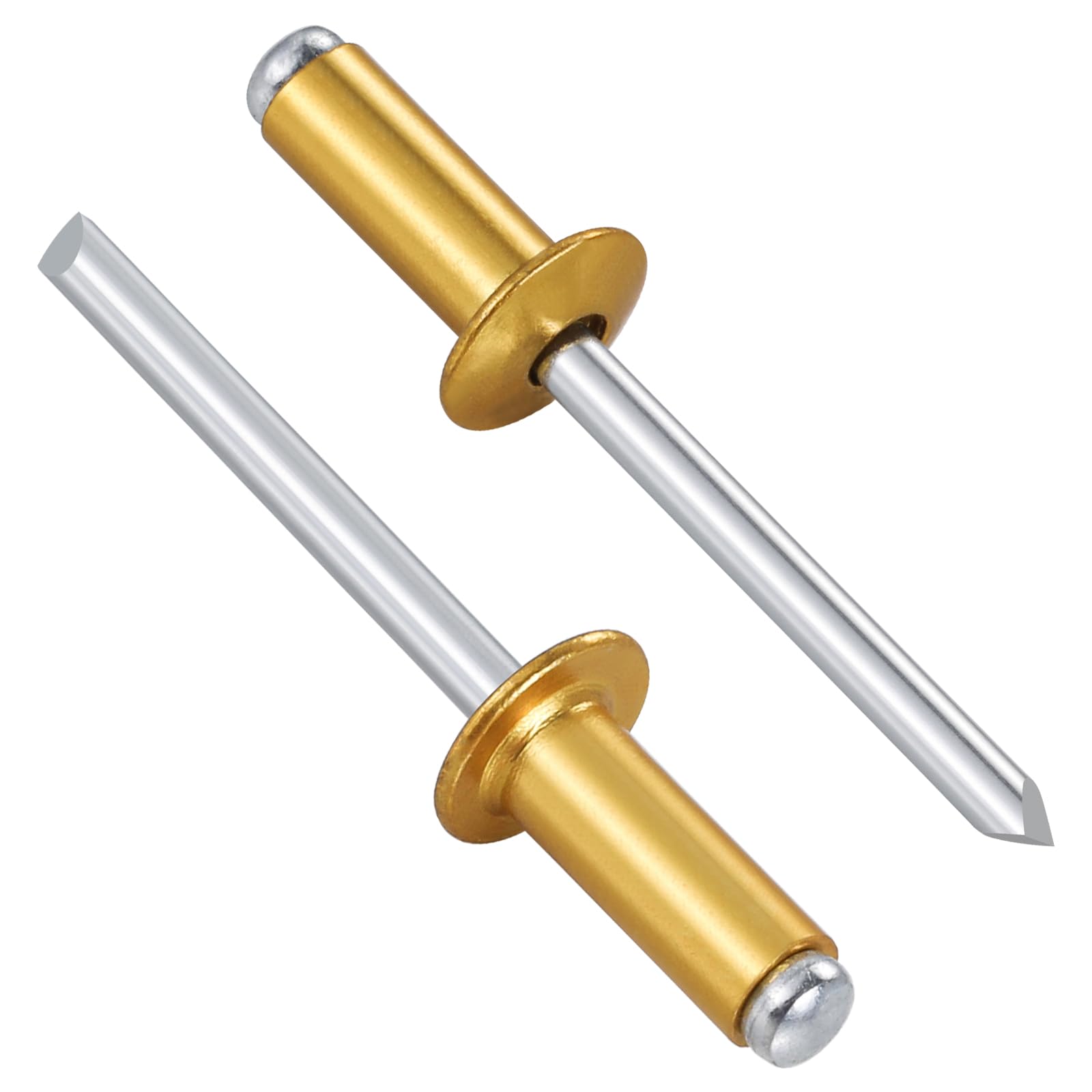Wensilon(80Pcs) Aluminum blind pro Rivets Kit,Aluminum Grip and Steel Mandrel Set