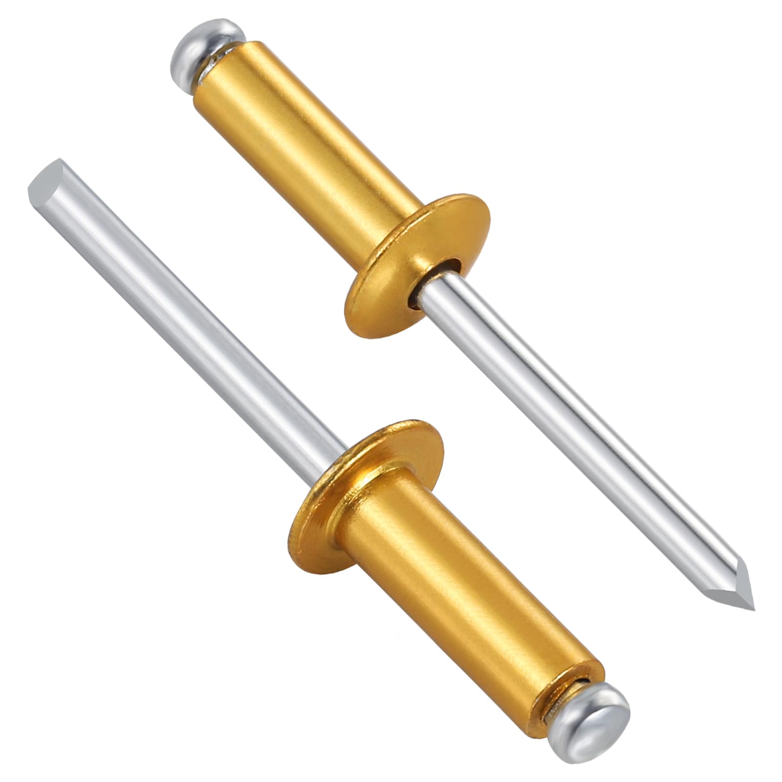 Wensilon(80Pcs) Aluminum blind pro Rivets Kit,Aluminum Grip and Steel Mandrel Set