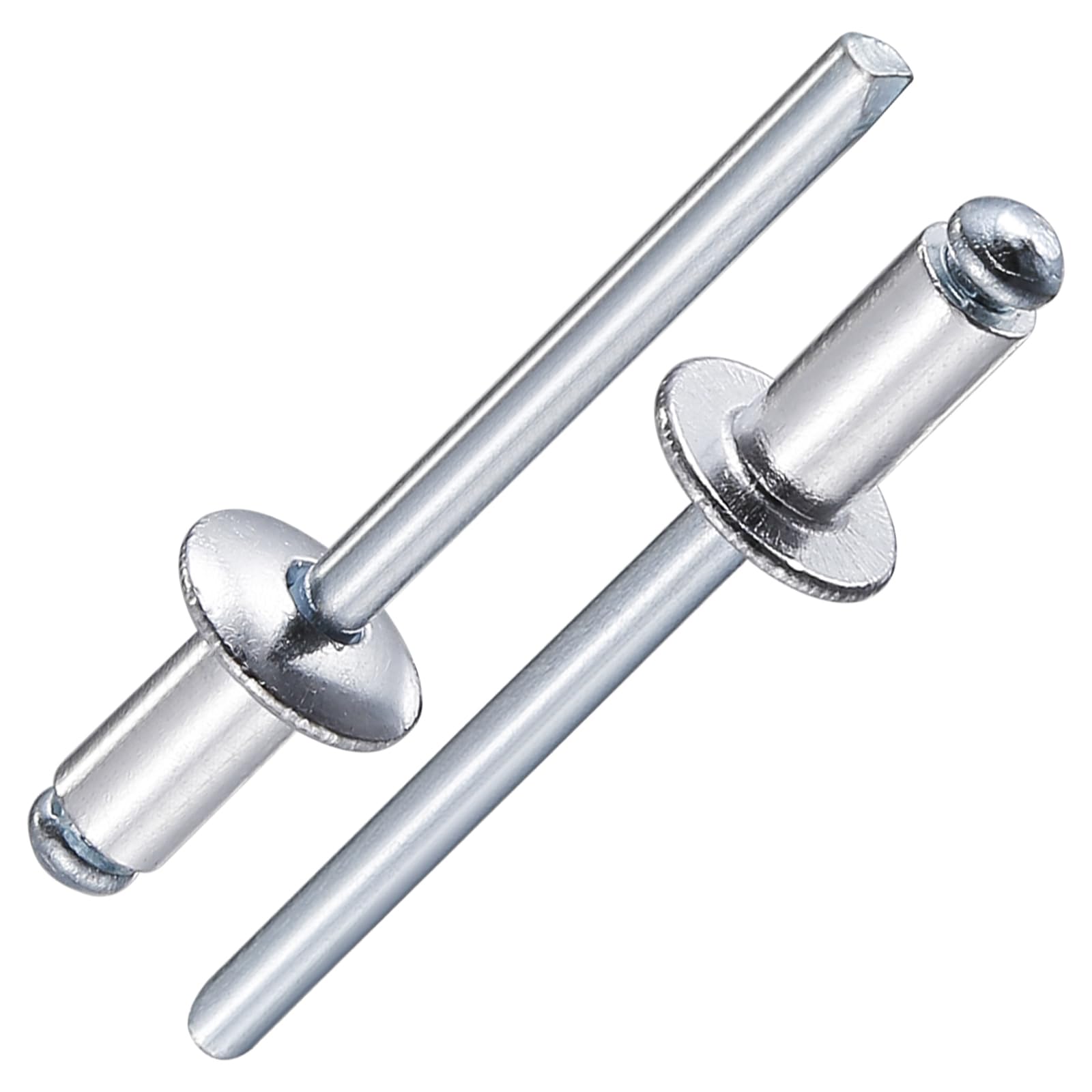 Wensilon(80Pcs) Aluminum blind pro Rivets Kit,Aluminum Grip and Steel Mandrel Set