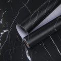 practicalWs Glossy Marble Contact Paper Granite White/Grey Kitchen Countertop Cabinets Furniture Refurbishment Wall Paper Thick Removable Wallpaper Peel and Stick Wall Decor Vinyl Wrap 11.8"x78.7"