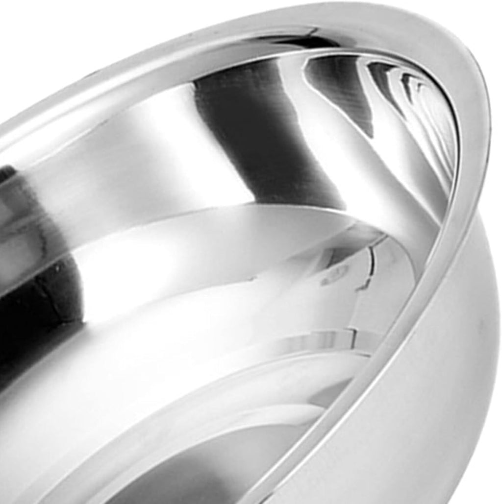 PRETYZOOM Metal Mixing Bowls Stainless Steel Basin 13 Inch Large Mixing Bowl Portable Dish Tub Foot Soak Tub Washtub Dishpan for Kitchen Bathroom