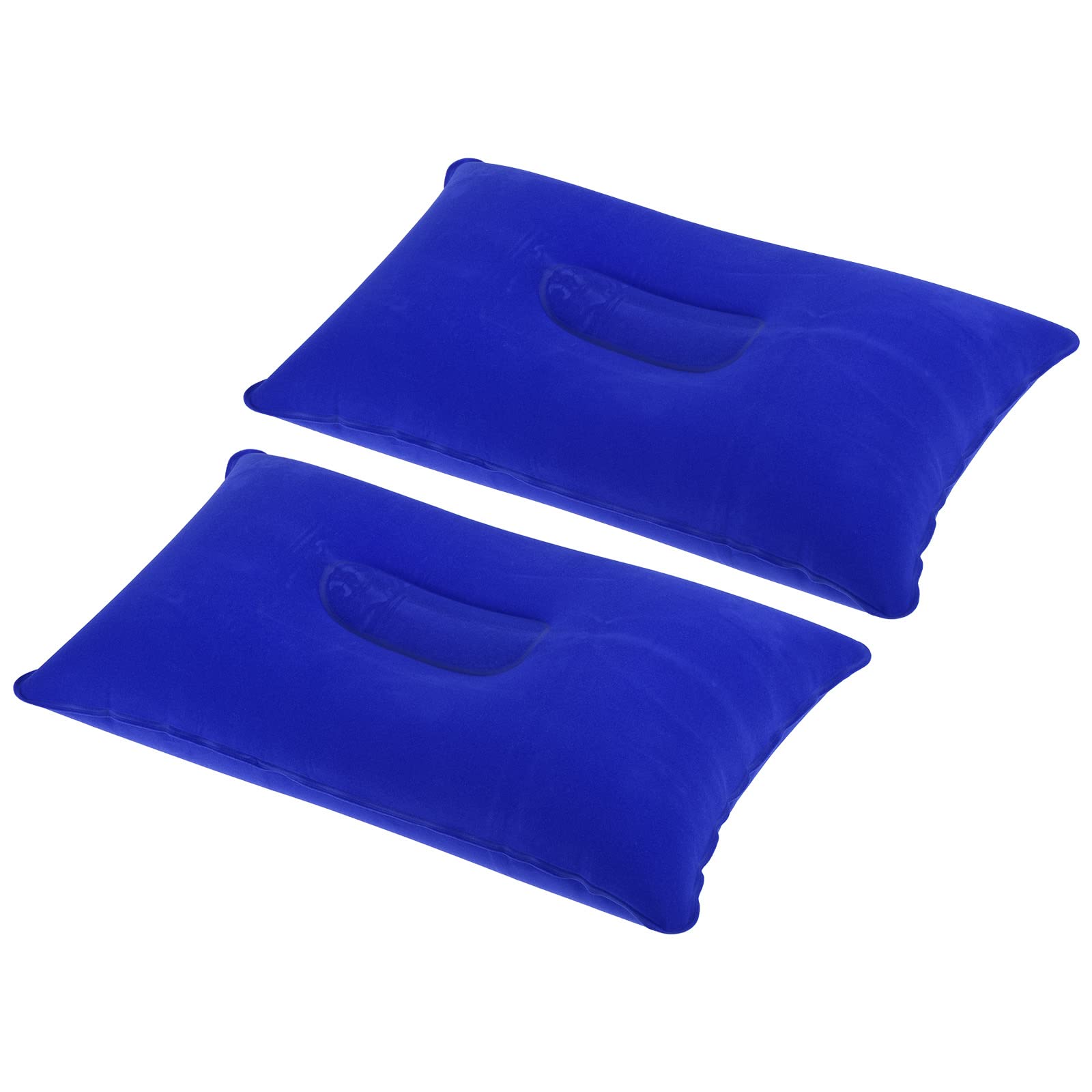 PATIKIL Inflatable Pillow, 2 Pack Squared Ultralight Camping Travel Pillow Desk Rest Neck Support for Hiking Backpacking Office, Dark Purple
