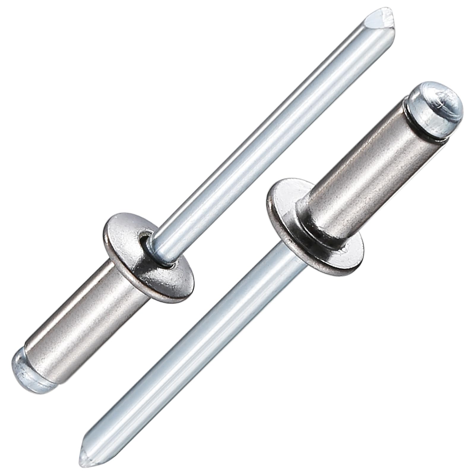 Wensilon(80Pcs) Aluminum blind pro Rivets Kit,Aluminum Grip and Steel Mandrel Set