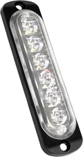 12V 24V LED White Light Thin 6LEDs Waterproof for UTV Truck RV Dome, Step, Under Dash, Truck Bed, Trunk, Boat Interior, 1 Pc