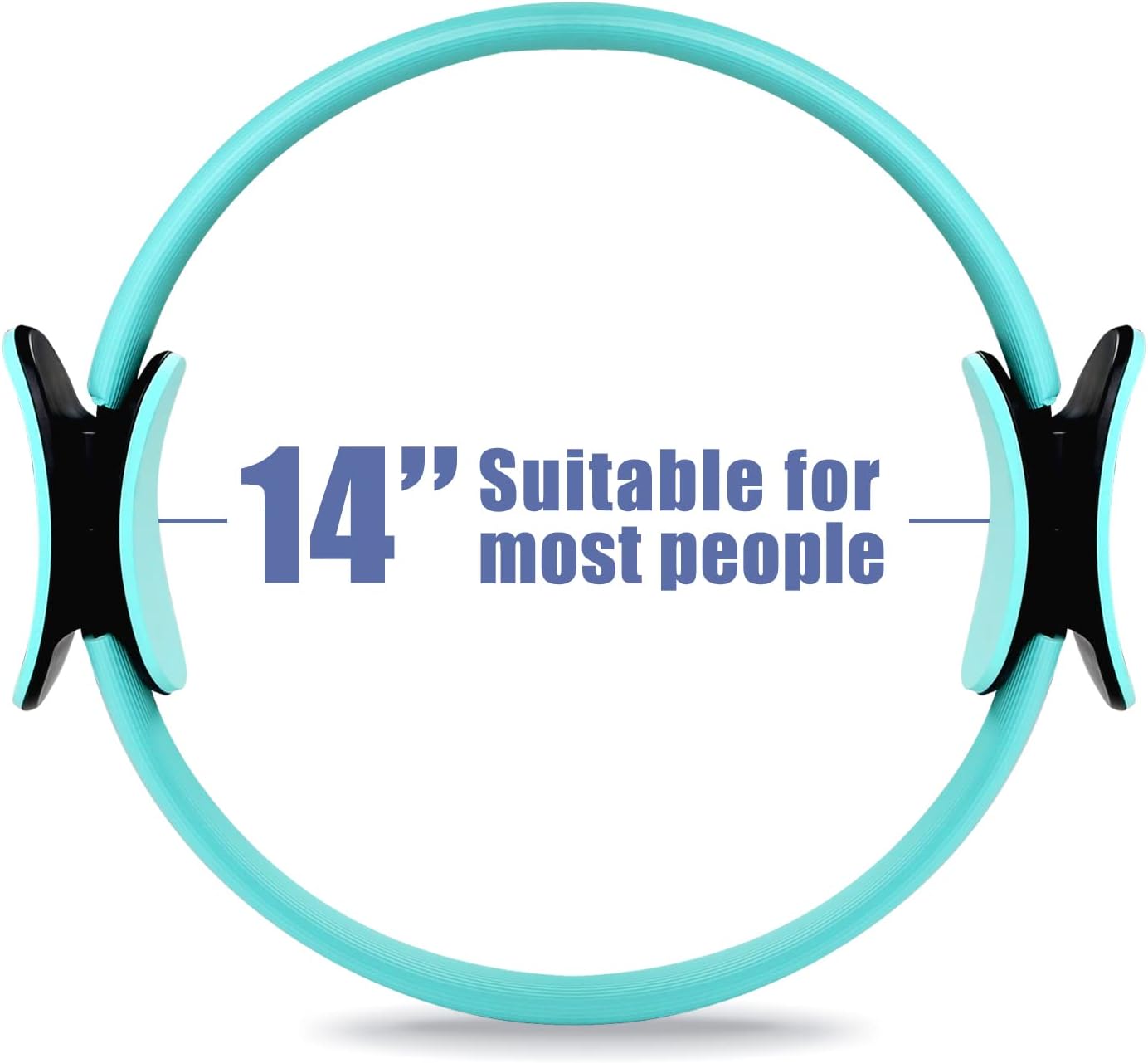 RitFit Pilates Ring Circle - 14 Inch Magic Fitness Circle for Toning Inner & Outer Thighs, Bonus Workout Guide Included