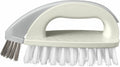 Detachable Cleaning Brush Handheld Brush Gap Brush Stiff Heavy-Duty Scrub Brush for Tile,Carpet,Bathroom Tubs,Grout,Blinds,Carpet,Shoes,Kitchen Sink (Cream)