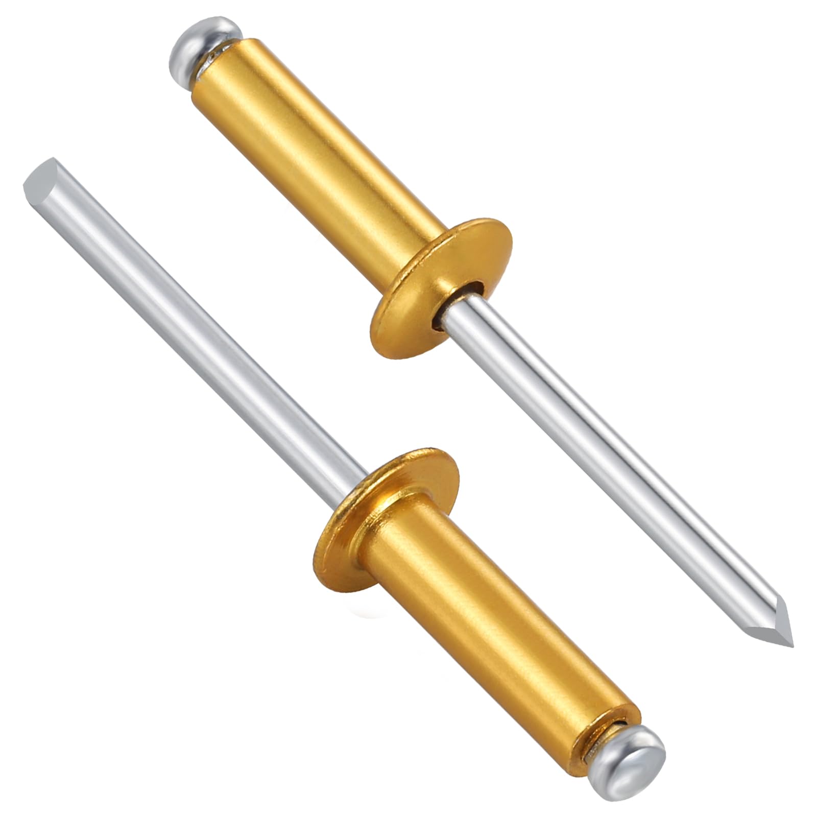 Wensilon(80Pcs) Aluminum blind pro Rivets Kit,Aluminum Grip and Steel Mandrel Set