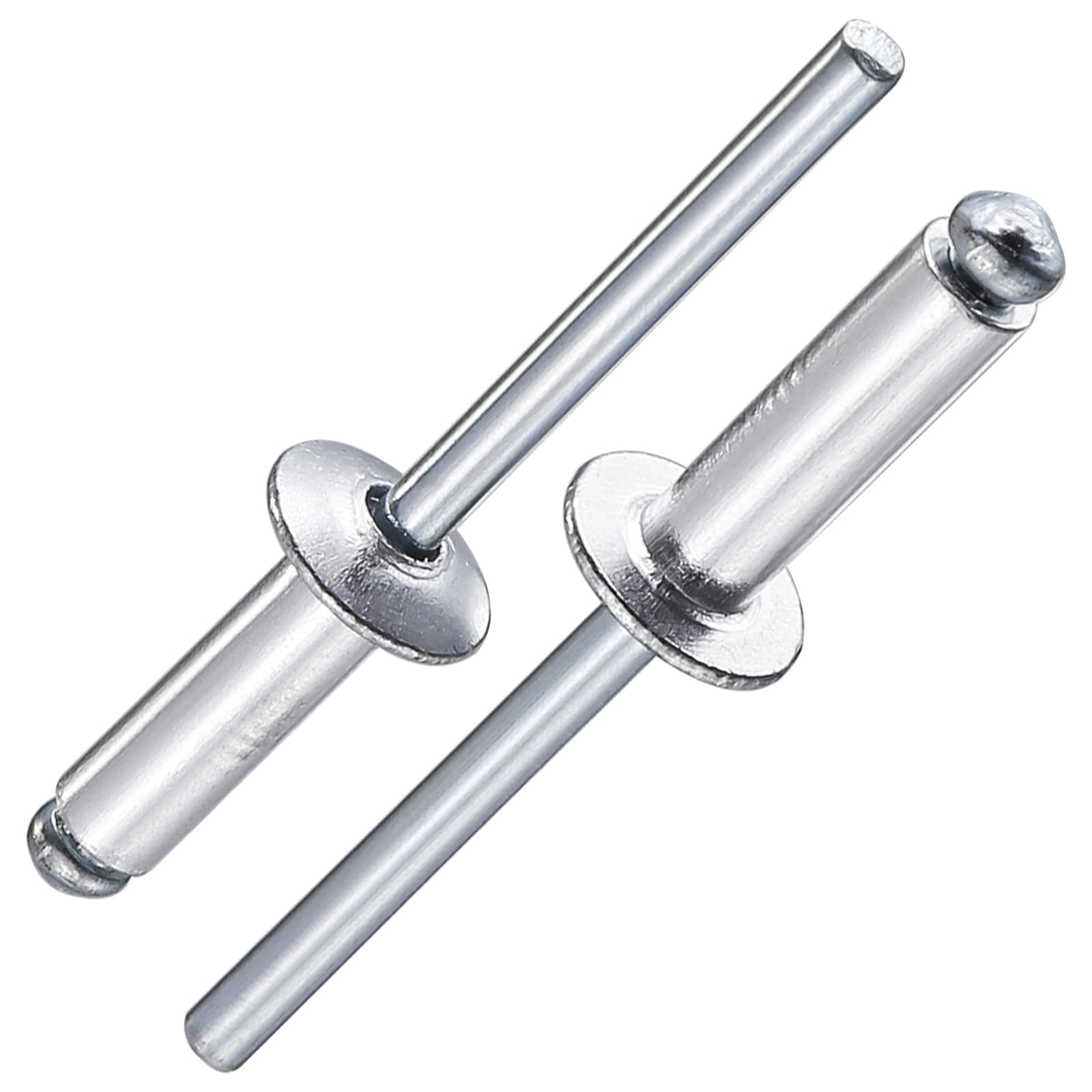 Wensilon(80Pcs) Aluminum blind pro Rivets Kit,Aluminum Grip and Steel Mandrel Set