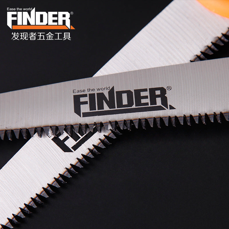 发现者家用园艺木工工具便携折叠小手锯果树伐木树枝锯齿修剪锯子