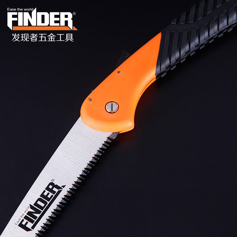 发现者家用园艺木工工具便携折叠小手锯果树伐木树枝锯齿修剪锯子