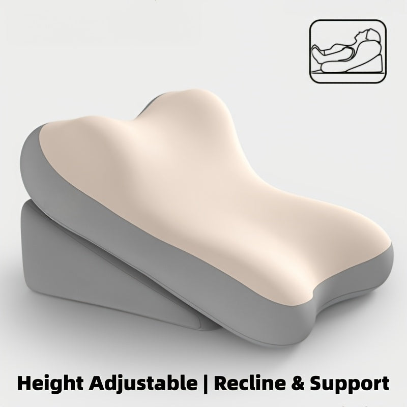 Care Cushion, Turning Aid, Memory Foam Back Support Cushion for Sitting up in Bed, 2pcs Set of Adjustable Bed Wedge Pillows, Suitable for Comfortable Reading Support for the Back and Neck, Multifunctional Lumbar Cushion for Gaming and Relaxation