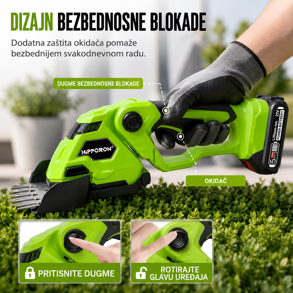 Bežična Električna Makaza za Rezidbu