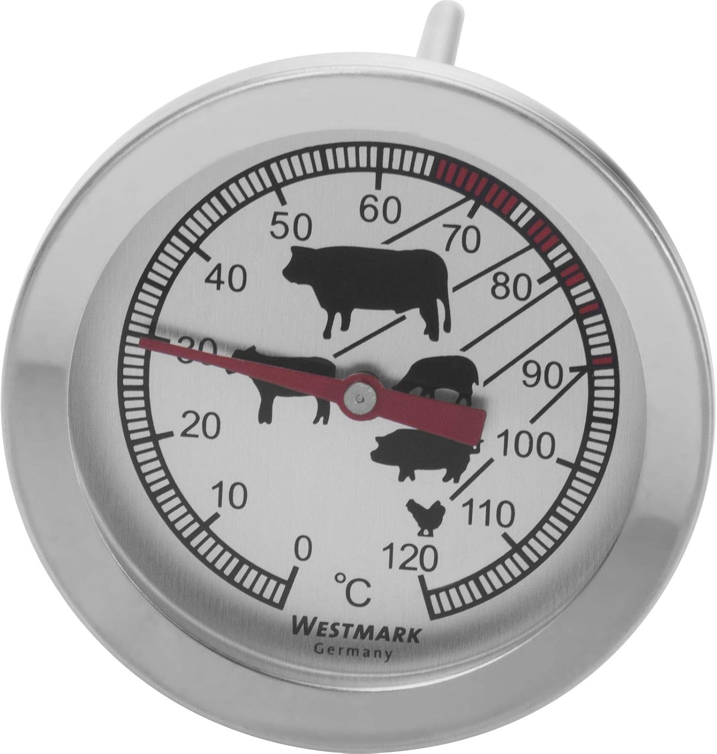 Westmark Roasting Thermometer, 5.5 x 2.2 x 2.2 inches, Stainless Steel