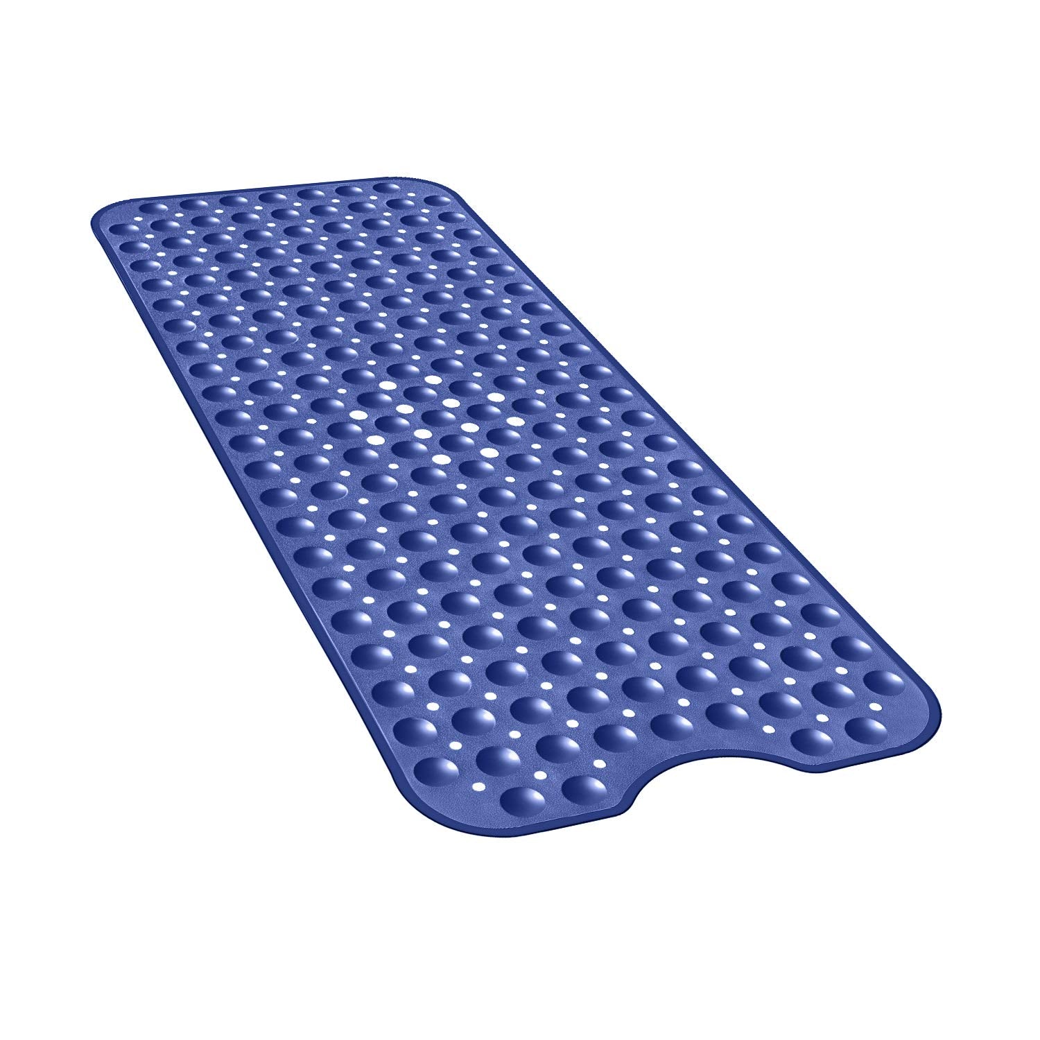 YINENN Bath and Shower Safety Mats 40x16 inch, Non Slip with Suction Cups for Bathroom Stall and Tub Floor, Extra Large and Machine Washable, Drain Holes Keep Bathtub Clean, Beige