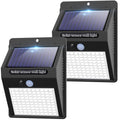 2 Pack Outdoor Solar Motion Lights - 3 Modes/100LED Wireless, IP65 Waterproof Solar Security Lights with Motion Sensor for Front Door, Backyard, Garage, Deck