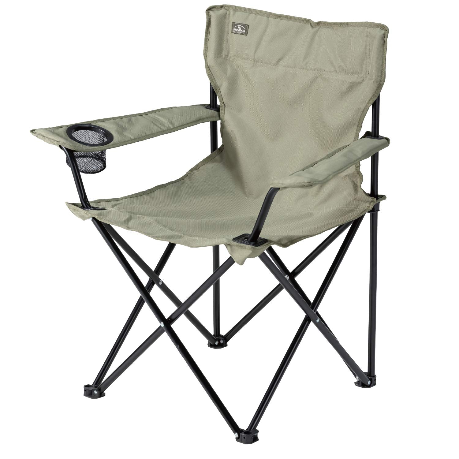 BUNDOK BD-187WG Lounge Chair, Warm Gray, Leisure, Outdoors, Fishing, Watching Sports, Closing Type, Compact
