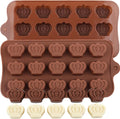 15 Cavity Crown Silicone Chocolate Molds For Chocolate Candy