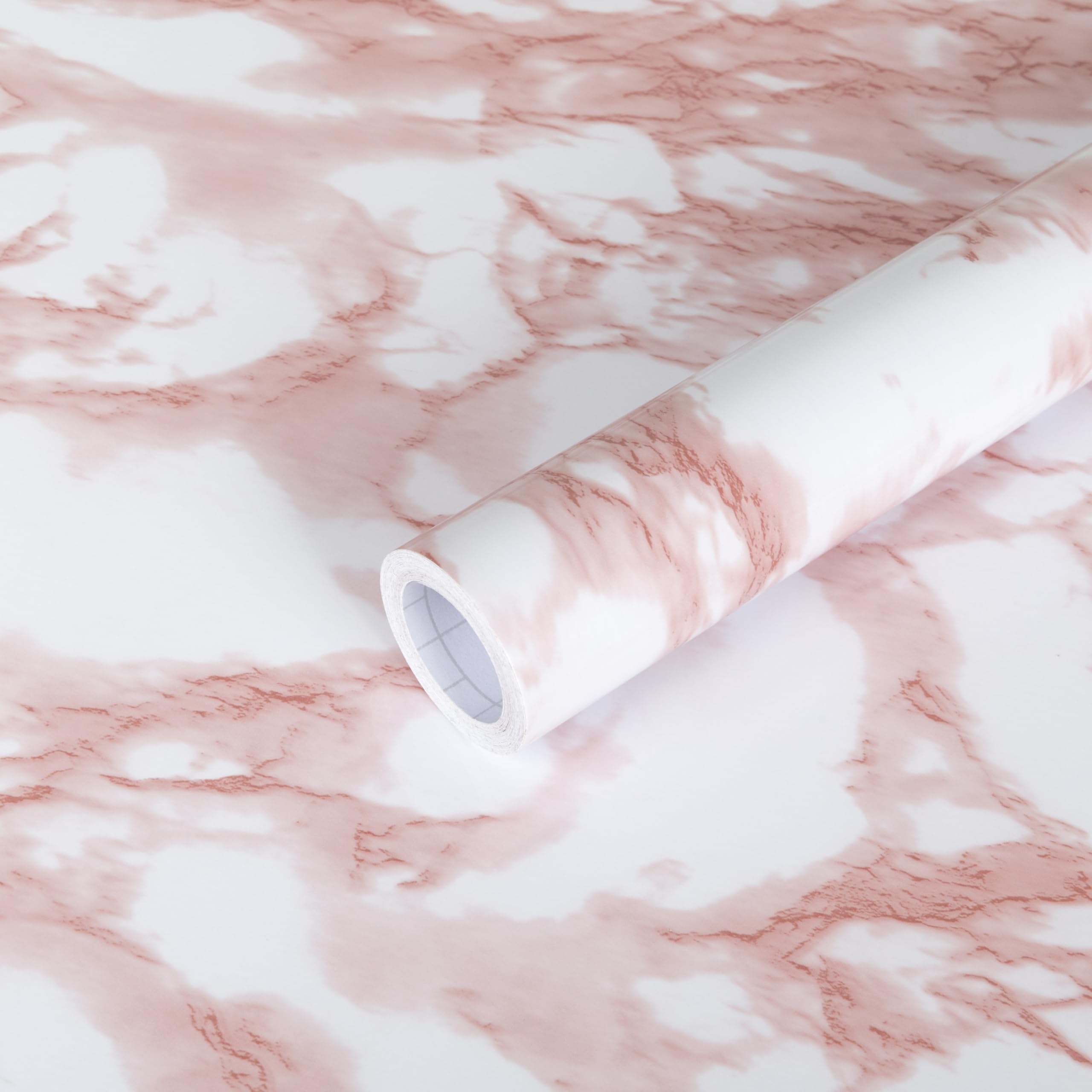 practicalWs Glossy Marble Contact Paper Granite White/Grey Kitchen Countertop Cabinets Furniture Refurbishment Wall Paper Thick Removable Wallpaper Peel and Stick Wall Decor Vinyl Wrap 11.8"x78.7"